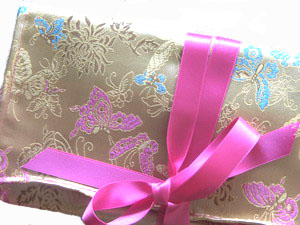 Beauty Bag - Pink Champagner - mit Schlafbrille